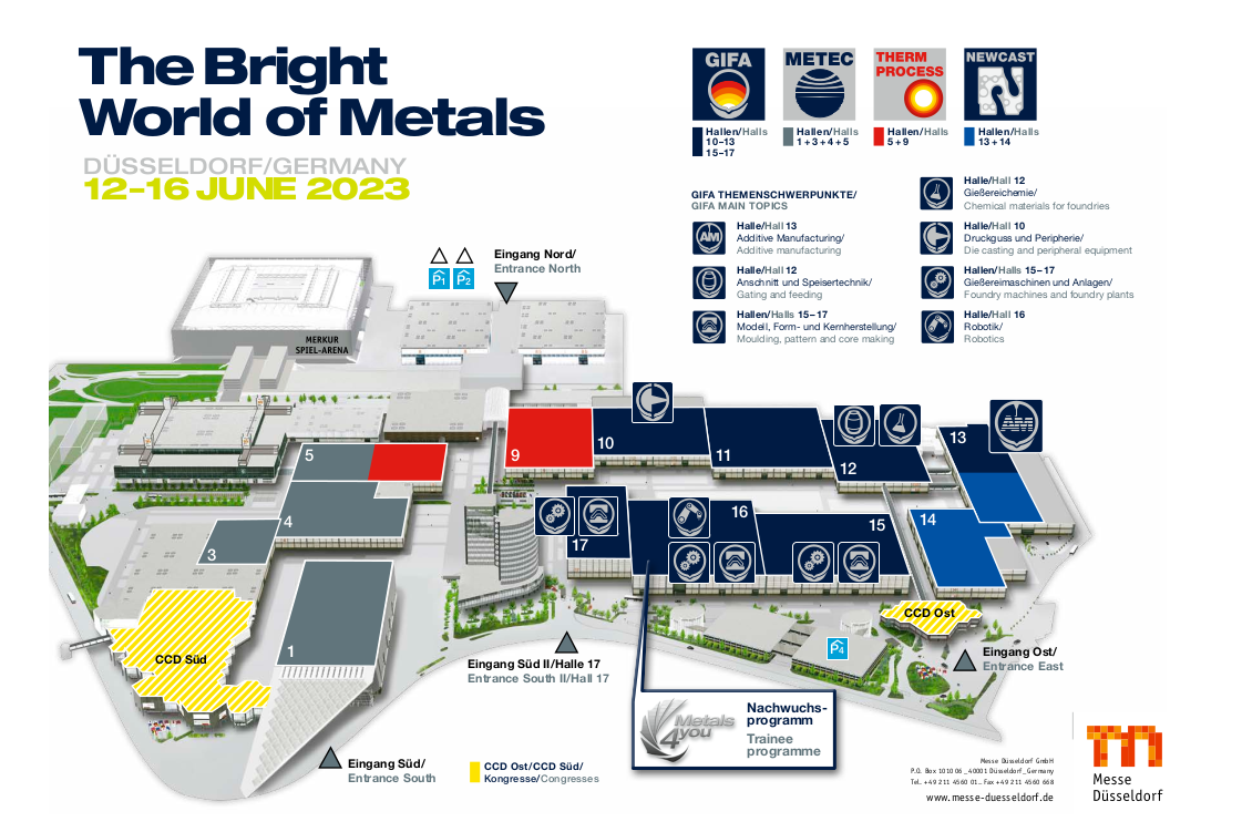 GIFA, the 15th International Foundry Trade Fair with technical Forum, Dusseldorf Germany